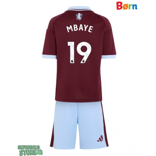 Aston Villa Ibrahim Mbaye #19 Replika Babytøj Hjemmebanesæt Børn 2026-27 Kortærmet (+ Korte bukser)